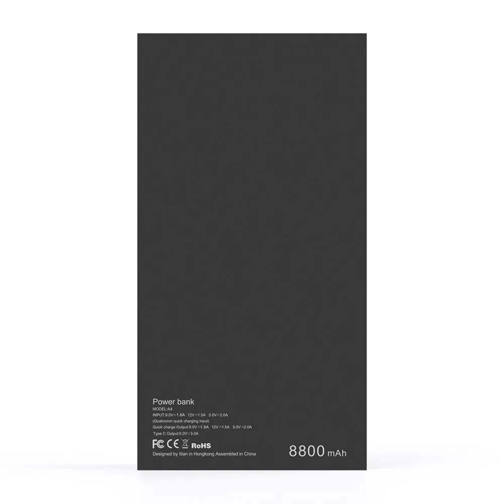 

Input&Output Quick Charger 3.0 Portable External Power Bank 15000mah QC2.0 PowerBank 8800mah External Battery for samsung xiaomi