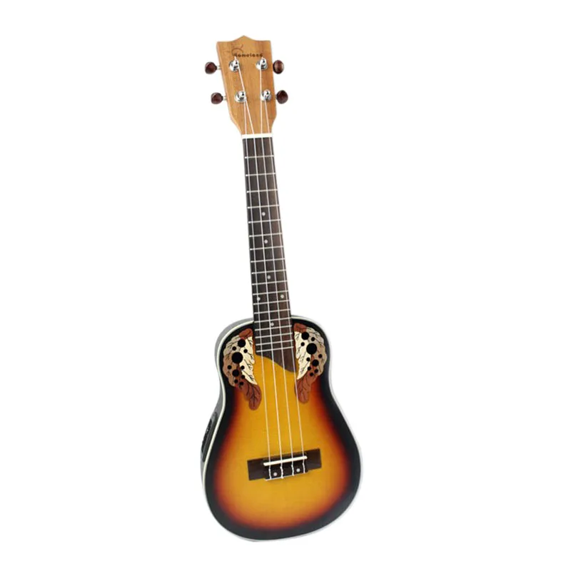 23 дюймов компактный Ukelele Гавайские гитары укулеле Гавайский Красный Закат