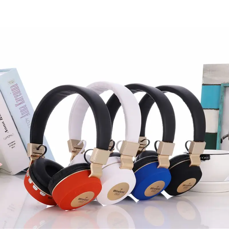 Беспроводные наушники Bluetooth гарнитура с микрофоном TF картой для телефона