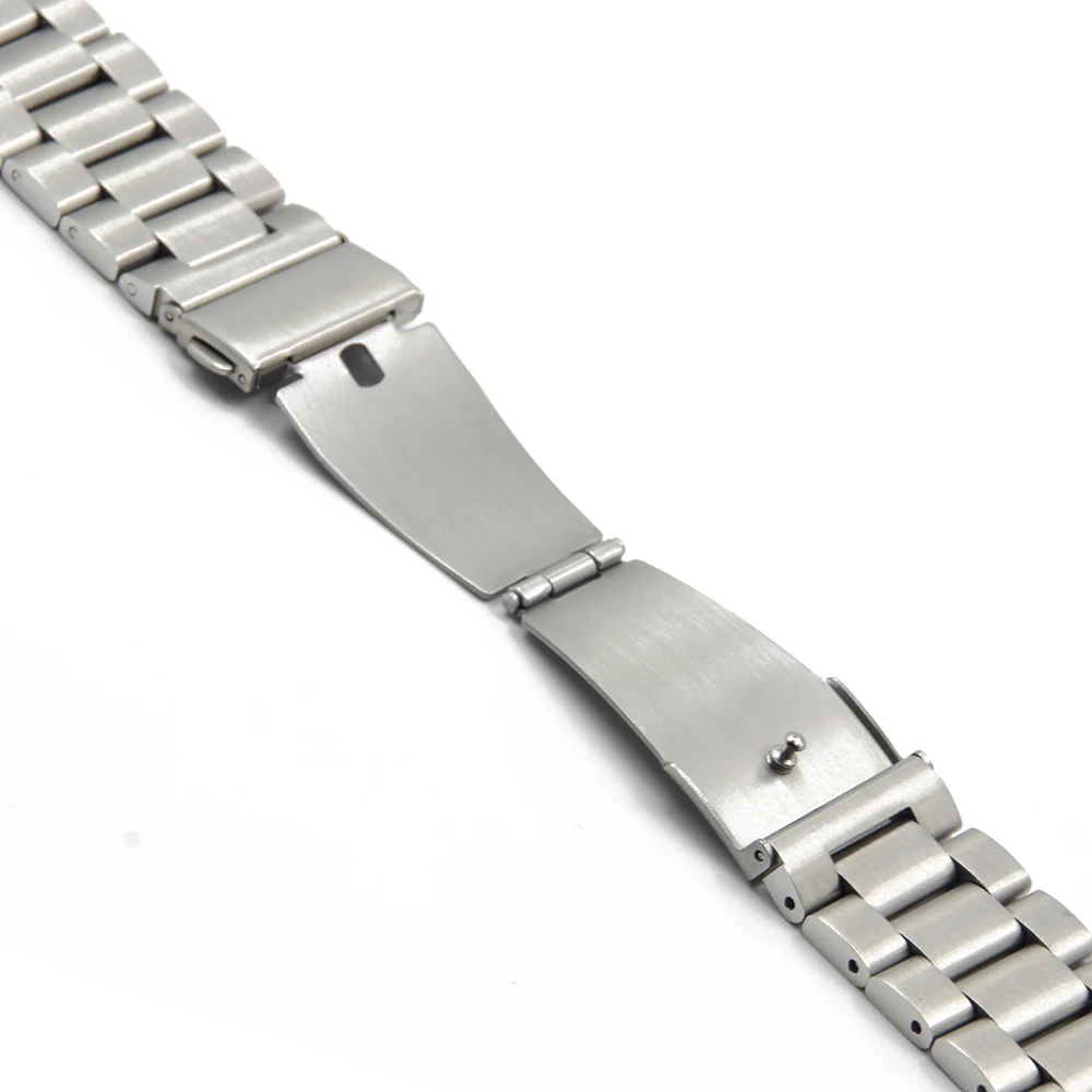 Stainless Steel Watch Band 18mm 20mm 22mm 23mm 24mm for Orient Folding Clasp Strap Quick Release Loop Belt Bracelet Black Silver