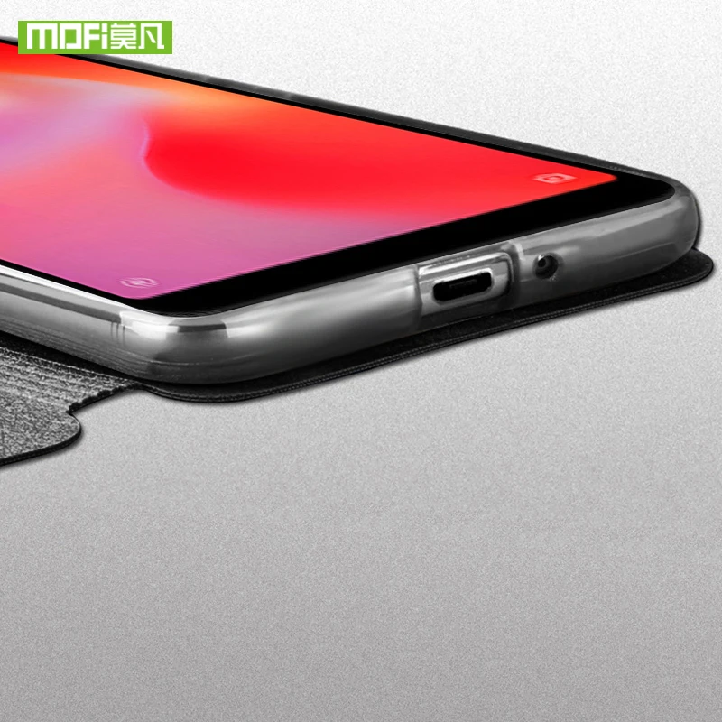 Mofi Phone Case For Xiaomi Redmi 6 Pro Cases Silicone Flip Full Cover Luxury PU Leather Original Capa Shockproof Fundas | Мобильные