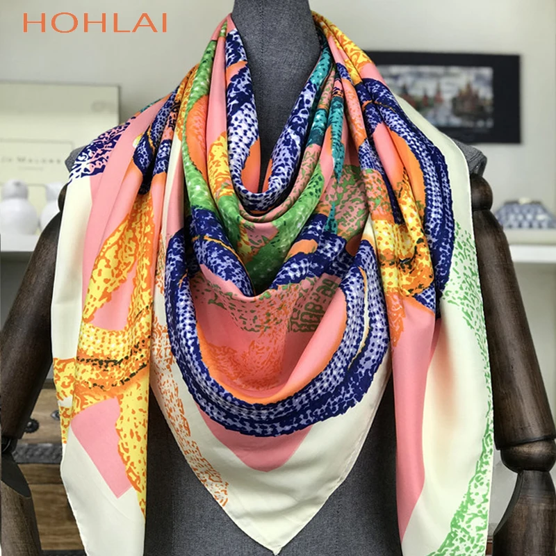 2020 роскошный бренд бандана Foulard хиджаб подарки для Wholesale130x130cm Модный Шелковый