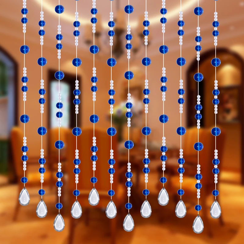 100% Хрустальные Бусины веревочные занавески для гостиной окна спальни двери