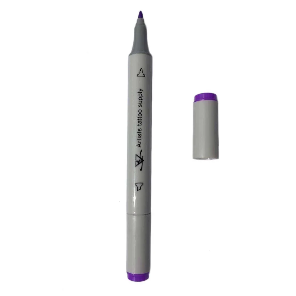 10 цветов ручка для боди арта двойной наконечник маркер татуировки