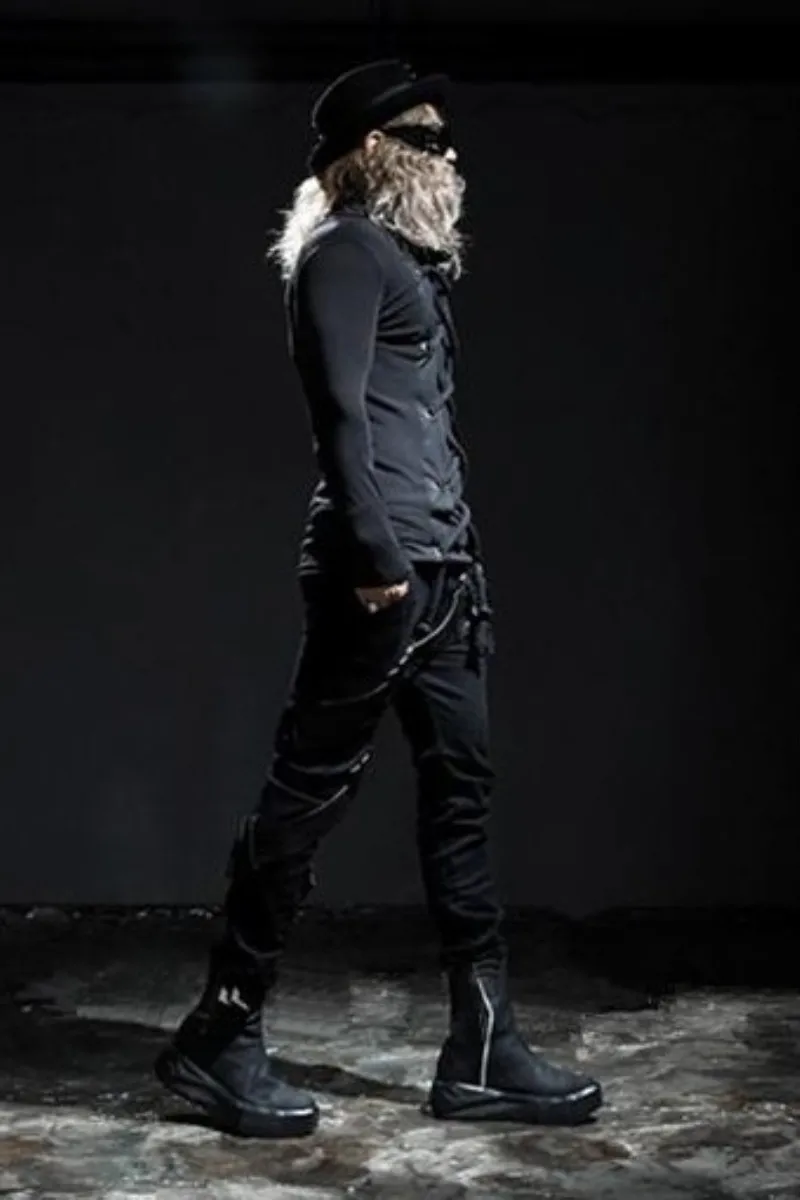The new high-end atmospheric rock costumes singer clothing personality characteristics tether clothes |