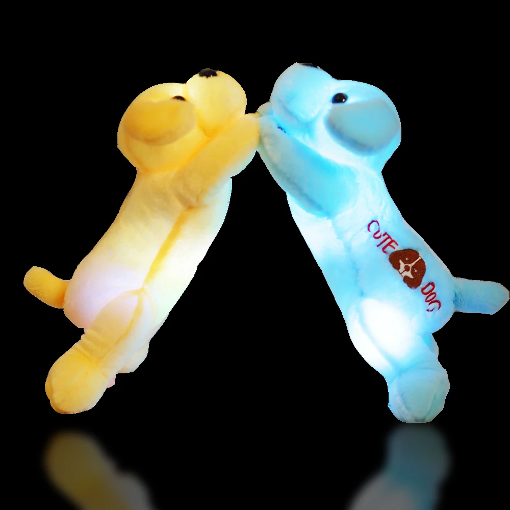 Мягкая светящаяся игрушка для собаки 7 цветов настроения мигание уютные мягкие