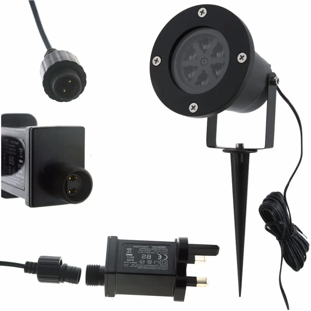 Рождественская Лазерная Снежинка проектор наружная Светодиодная лампа