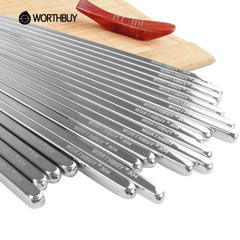 Worthbuy 10 пар 304 Нержавеющая сталь Китайский Щупы для мангала Щепка площади