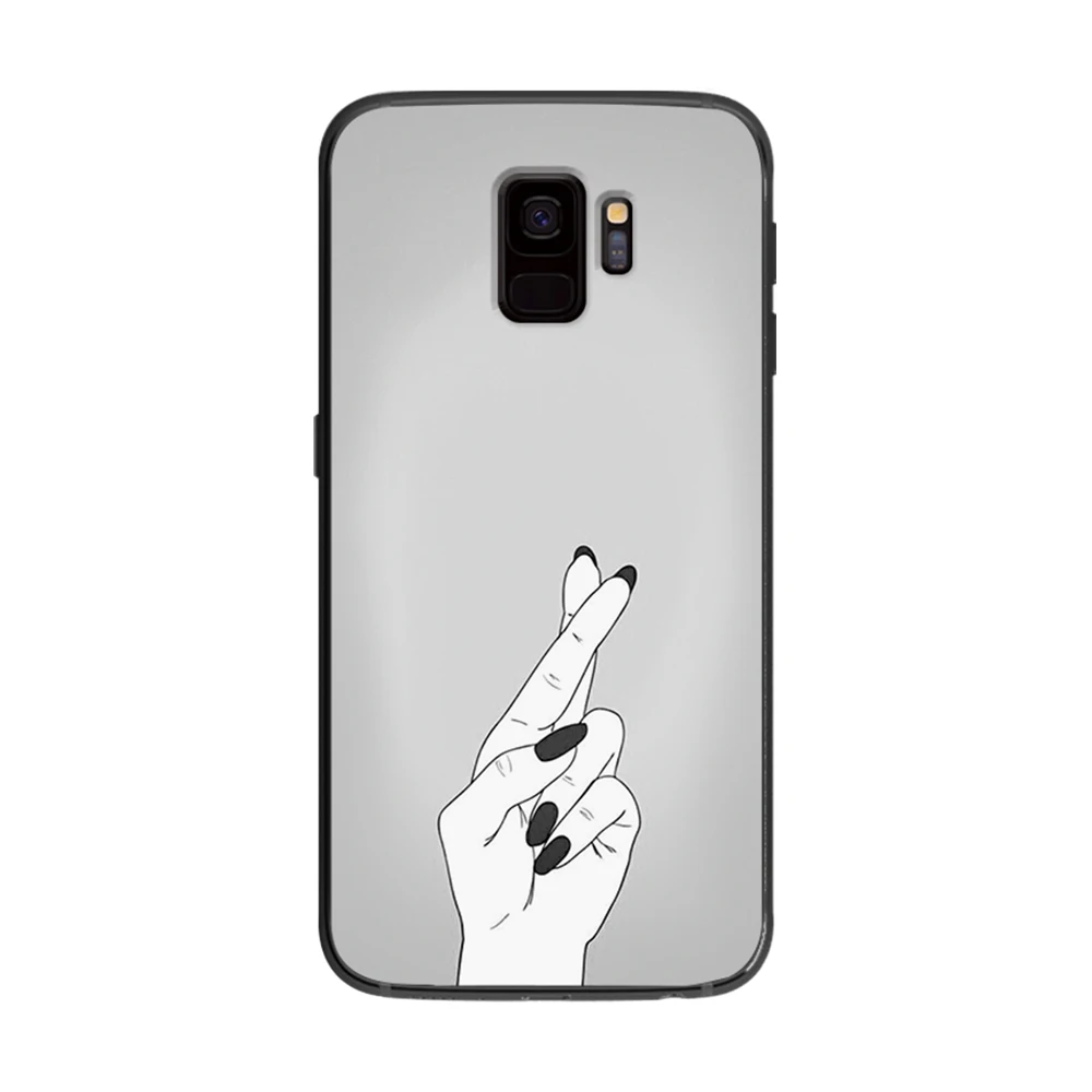 Сексуальные губы красный лак для ногтей мягкий чехол телефона samsung Galaxy S6 S7 S8 S9 S10e