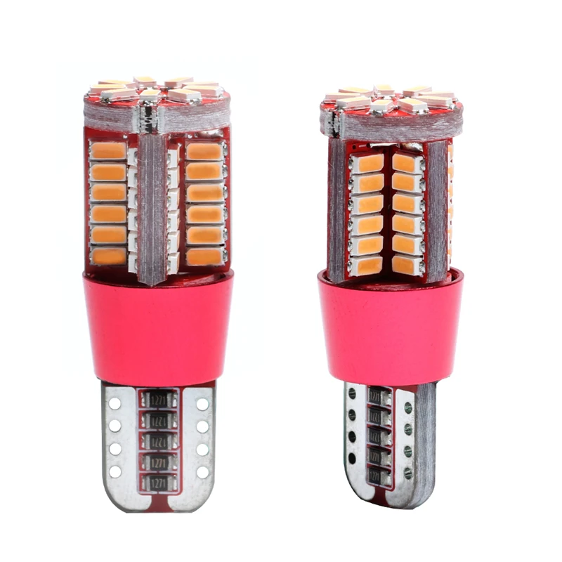 KEYECU 10 шт. 6000k T10 W5W танкетка 3014 57SMD ярко-фиолетово-розовые светодиодные лампы для