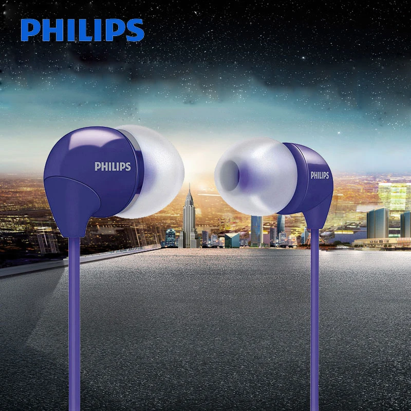 Philips SHE3590 профессиональные наушники-вкладыши с многоцветным выбором стерео Бас Наушники Проводная гарнитура для LG официальный тест