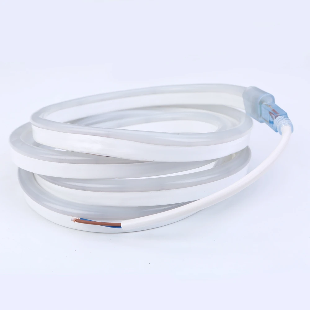 

12v led neon rope strip light flexible waterproof ip68 2835 smd 120led white warm white yellow red green blue RGB ice blue