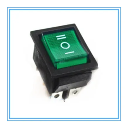 KCD4 Кулисный переключатель, 3 положения, 6 контактов, с подсветкой, 16 А, 250 В переменного тока/20 А, 125 В переменного тока