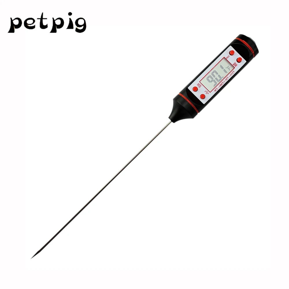 Food Thermometer Термометр для еды Petpig, электронные цифровые бытовые Термометры для кухни, для приготовления пищи, мяса, температуры с длинным зондом - Цвет: Food Thermometer