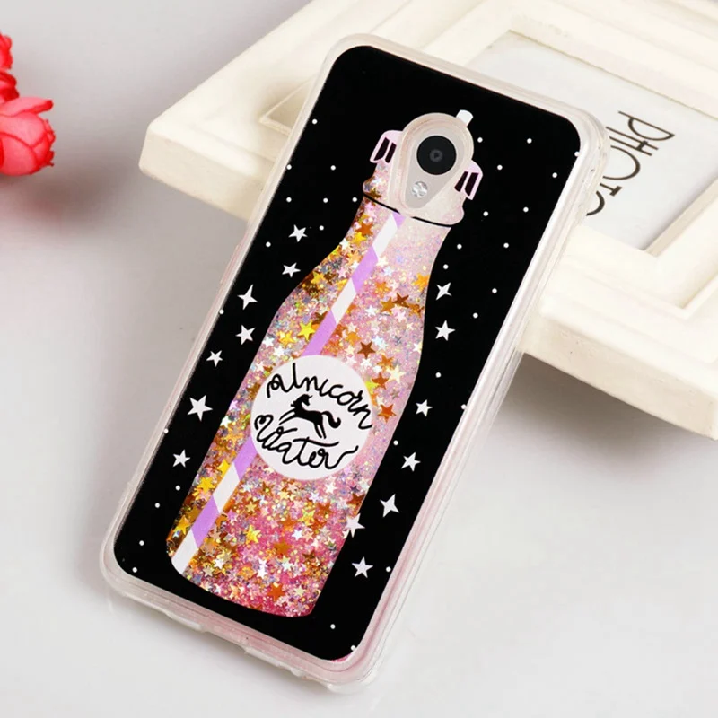WhaY Quicksand Case For Meizu M5 Cover Silicone Fundas Bottle Fashion Liquid Glitter Back Meilan 5 Coque Capa | Мобильные телефоны
