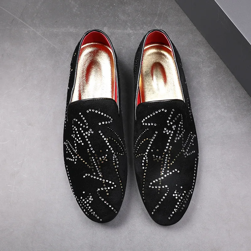 

Модная новинка осени обувь с узором в горошек, мужская обувь, Корейская версия обуви тренд быстро обувь индивидуальный подход, дикий социал...