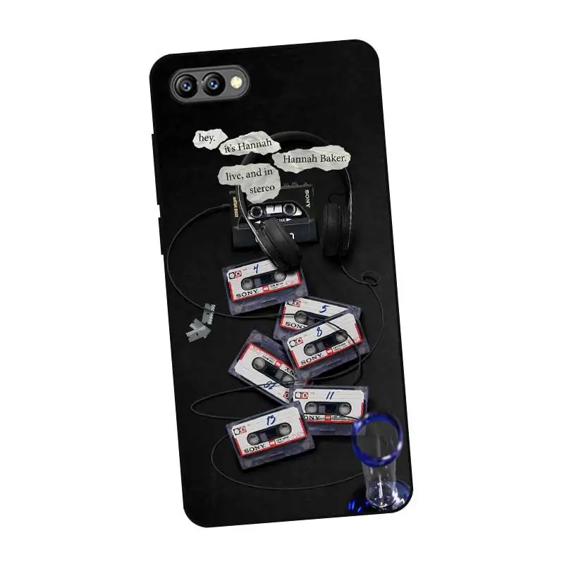 N241 13 причины по которым Черный силиконовый чехол Обложка для huawei Honor 8C 8X9 10 20i V10 V20