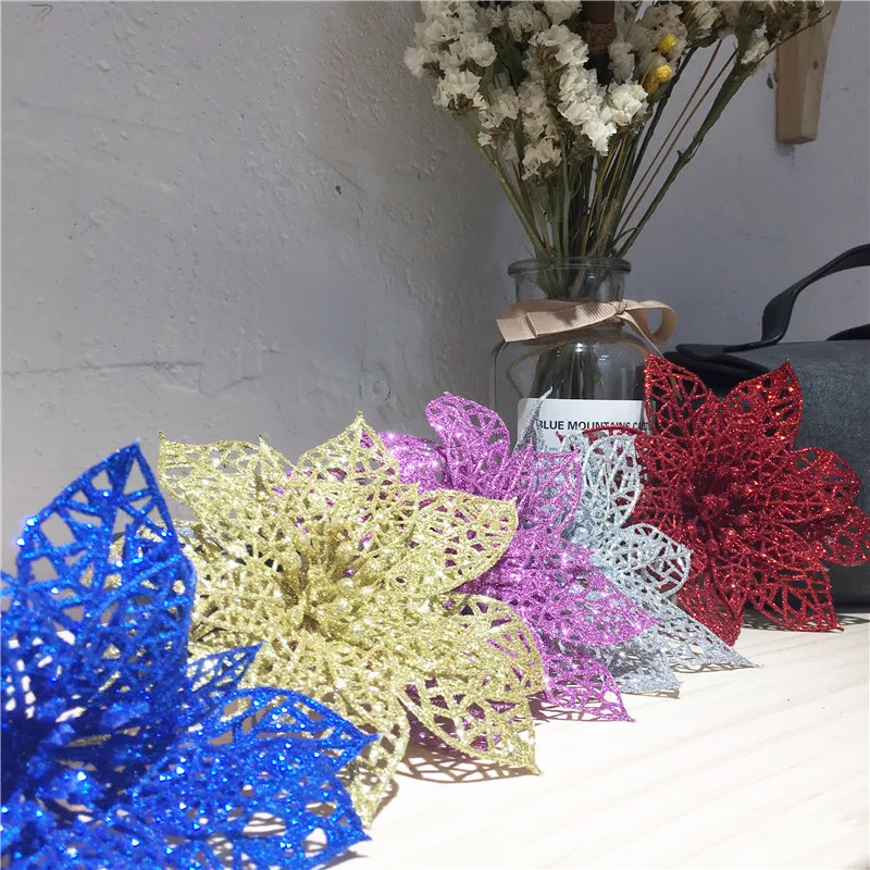 Искусственные полые цветы 7-15 см красивое украшение подвесное на рождественскую