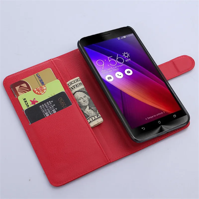 Стильный чехол-Кошелек из искусственной кожи для ASUS ZenFone 2 Zenfone2 ZE550ML ZE551ML с