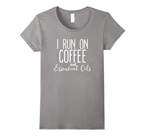 Футболка I Runner on Coffee и эфирные масла забавная надпись работа для женщин брендовая