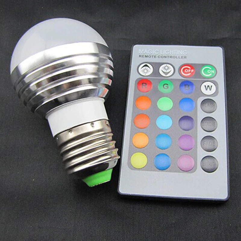 Светодиодный круглый светильник RGB 3 вт 16 цветов 85 265 в|color light led|led lightled color changing |