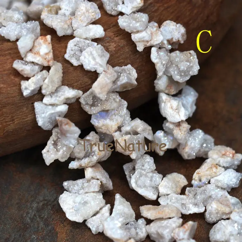 Кулон Agates Druzy бусины свободной формы титановый с камнем для изготовления