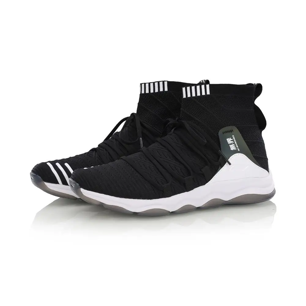 Туфли Li Ning мужские без границ высокие тренировочные ботинки дышащая однонитевая