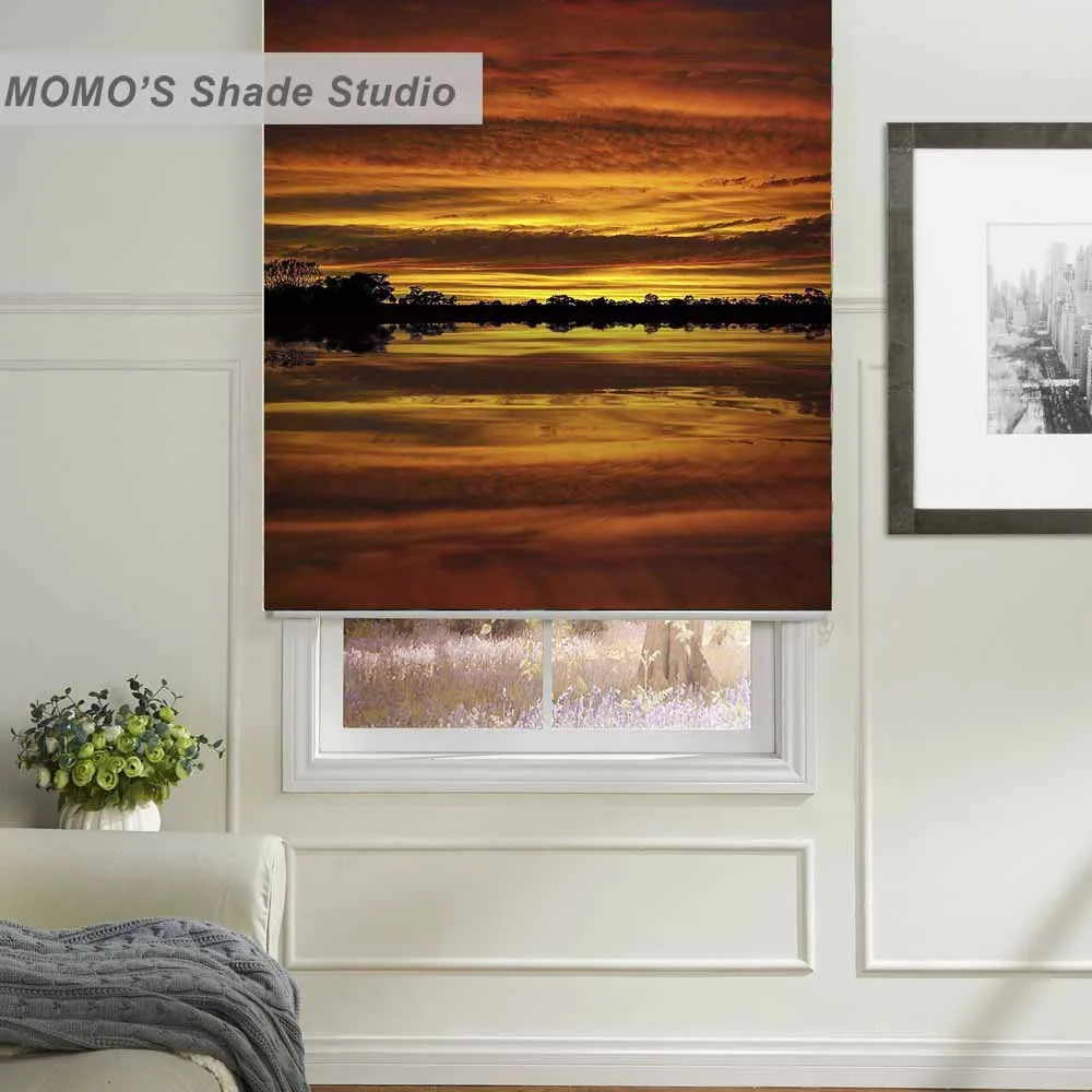 MOMO рольставни затемненные дизайнерские жалюзи для окон занавески рисования