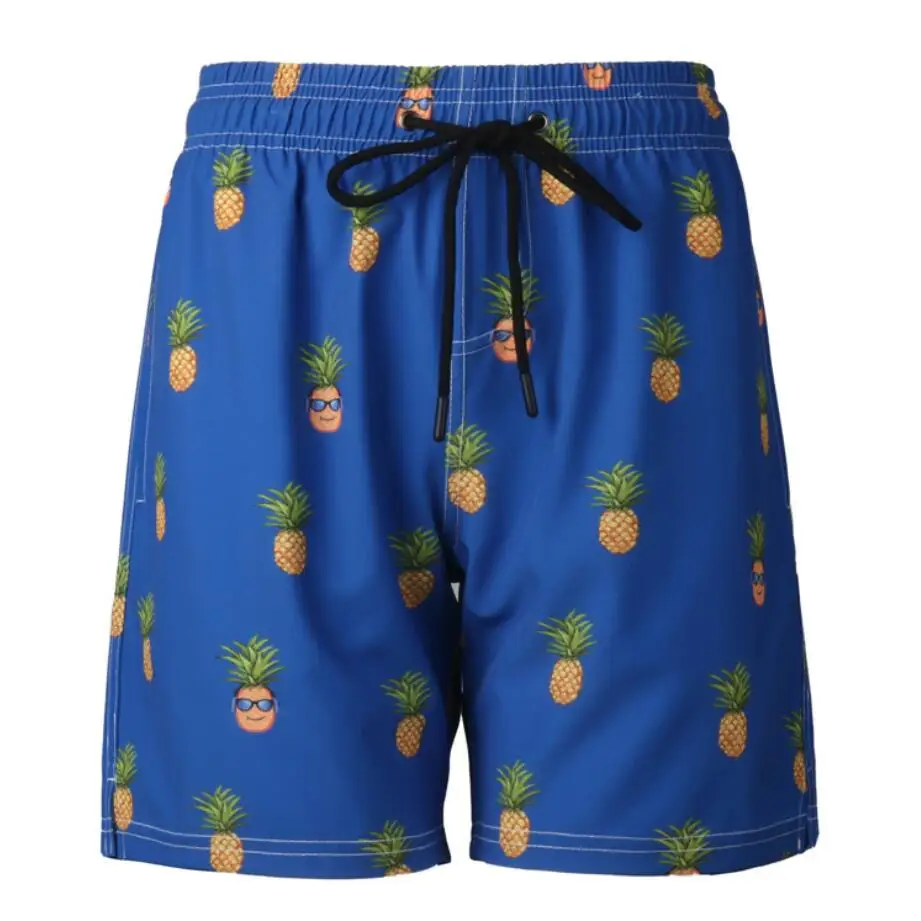 3 цвета ананас Быстросохнущий купальник с принтом пляжный шорты Мужские для