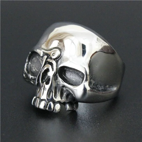 Кольцо с черепом слепой глаз из нержавеющей стали 316L модное мужское кольцо |