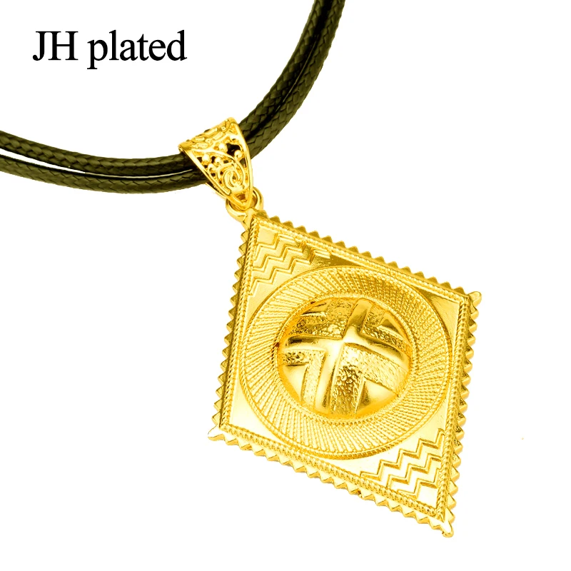 Наборы женских ювелирных украшений JHplated с черной веревкой и цепочкой эфиопские