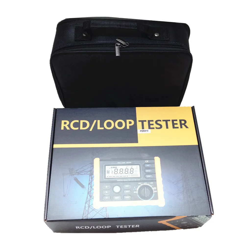 PROTMEX цифровой RCD тестер сопротивления петли метр мультиметр USB интерфейс отключения тока/прибор для определения времени PM5910