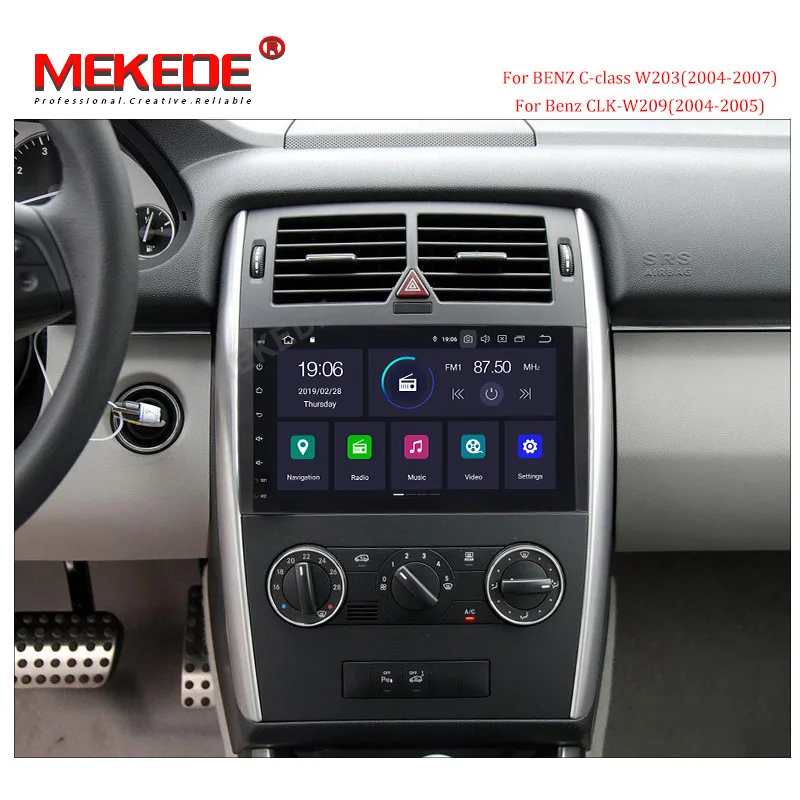 Ips DSP Android 9,0 4G 8 ядерный Автомобильный gps для Benz Sprinter B200 W209 W169 W245 B170 Vito W639 dvd-плеер стерео радио аудио