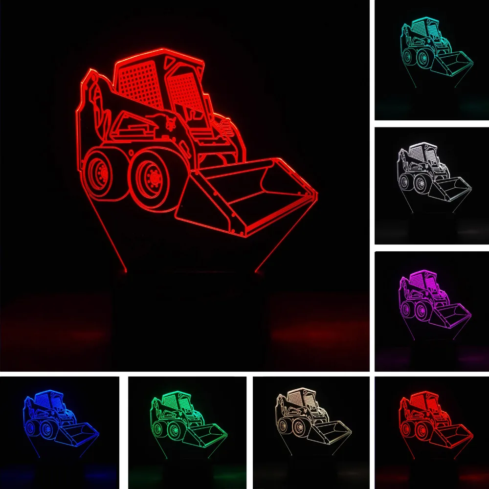 Детский вилочный погрузчик Luminaria 7 цветов затемняющий градиент RGB иллюзия