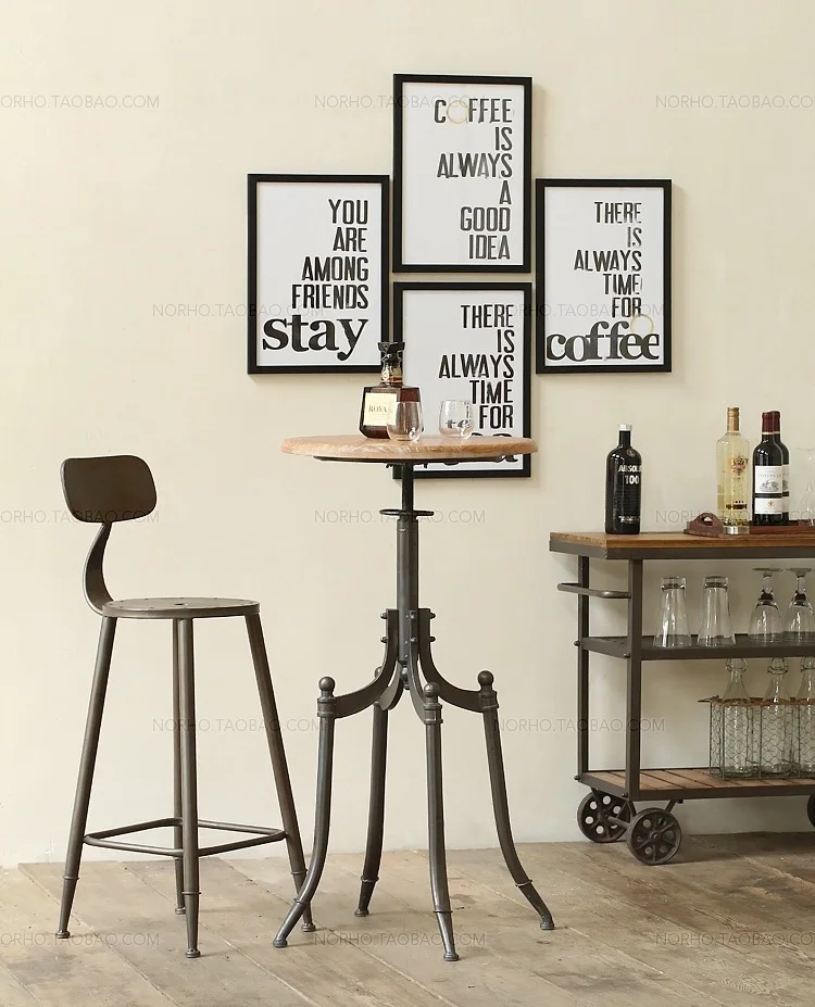 Американская железная деревянная Закусочная Модная креативная тележка для