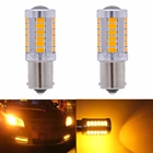 2 шт., Автомобильные светодиодные лампы 1156 BA15S P21W 33SMD 1157BAY15D P215W T20 7443 7440 T25 3157 3156 P27