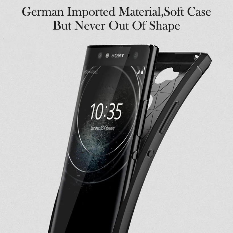Carbon Fiber Silicone Cases For Sony Xperia XA2 Plus XA1 Ultra Z6 XZ1 Compact XZ2 Premium XZ3 Mini L2 E6 L1 XZ4 L3 XA3 Covers |