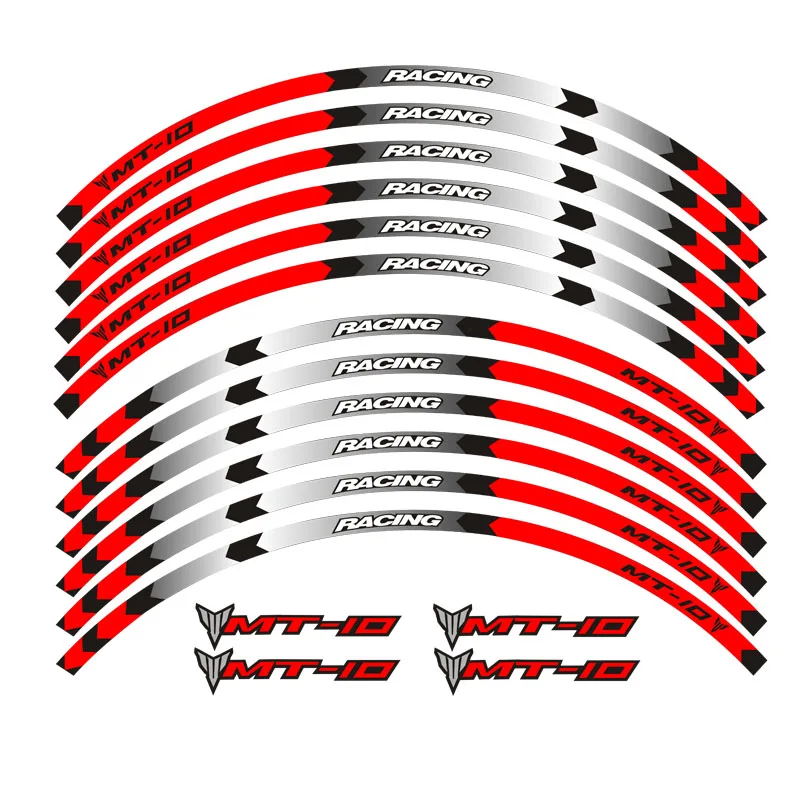 Горячая продажа Высокое качество 4 цвета наклейки на колеса мотоцикла обода