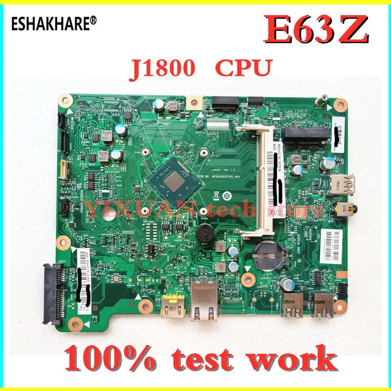 Материнская плата eshachare подходит для Lenovo ThinkCentre E63Z AIO материнская SR1UU SR1SD и ЦП J1800