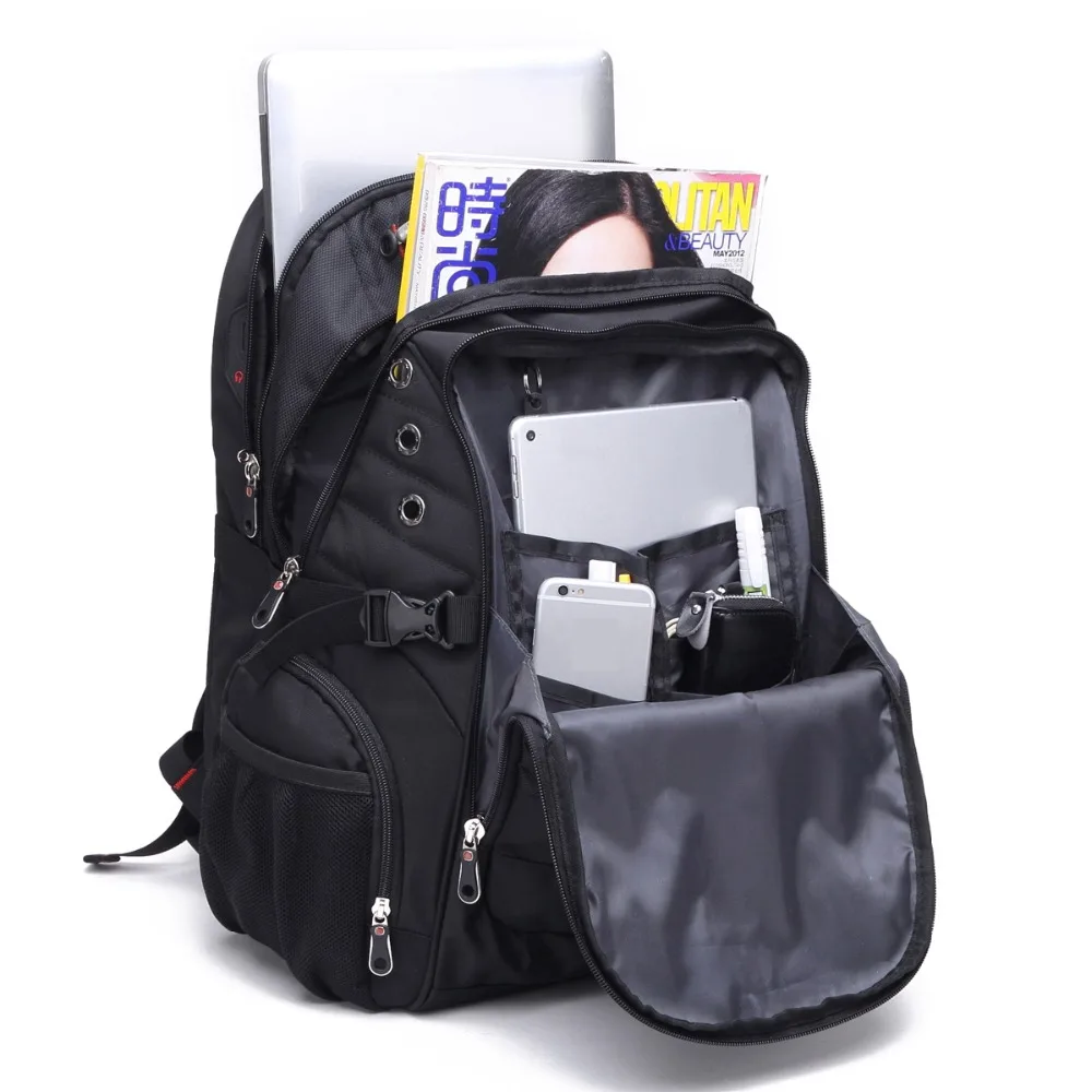 Brand Waterproof 17inch Laptop Backpack Men Backpacks for Teenage Girls Swiss Travel Backpack Women Male School Bag Mochila
