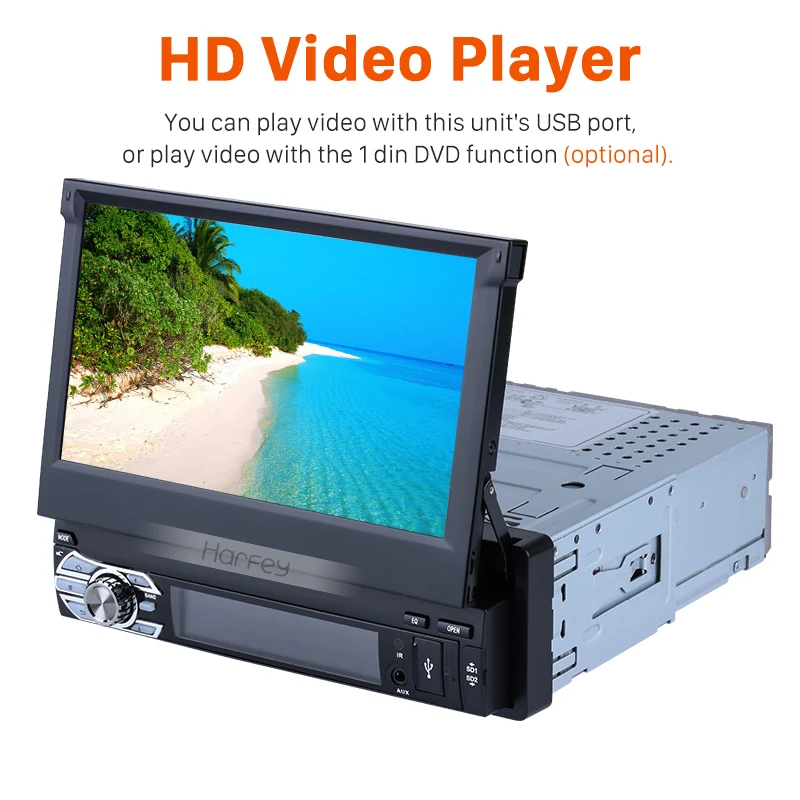 Harfey Android 6 0 универсальная 7 &quotHD система GPS навигации автомобильный стерео CD DVD