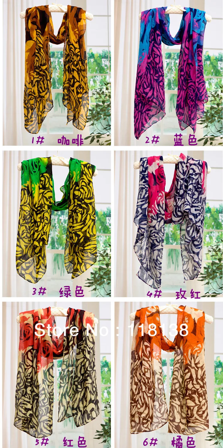 Женская шаль с цветочным принтом 180x110 см|scarf wrap shawl|shawl longscarf cap |