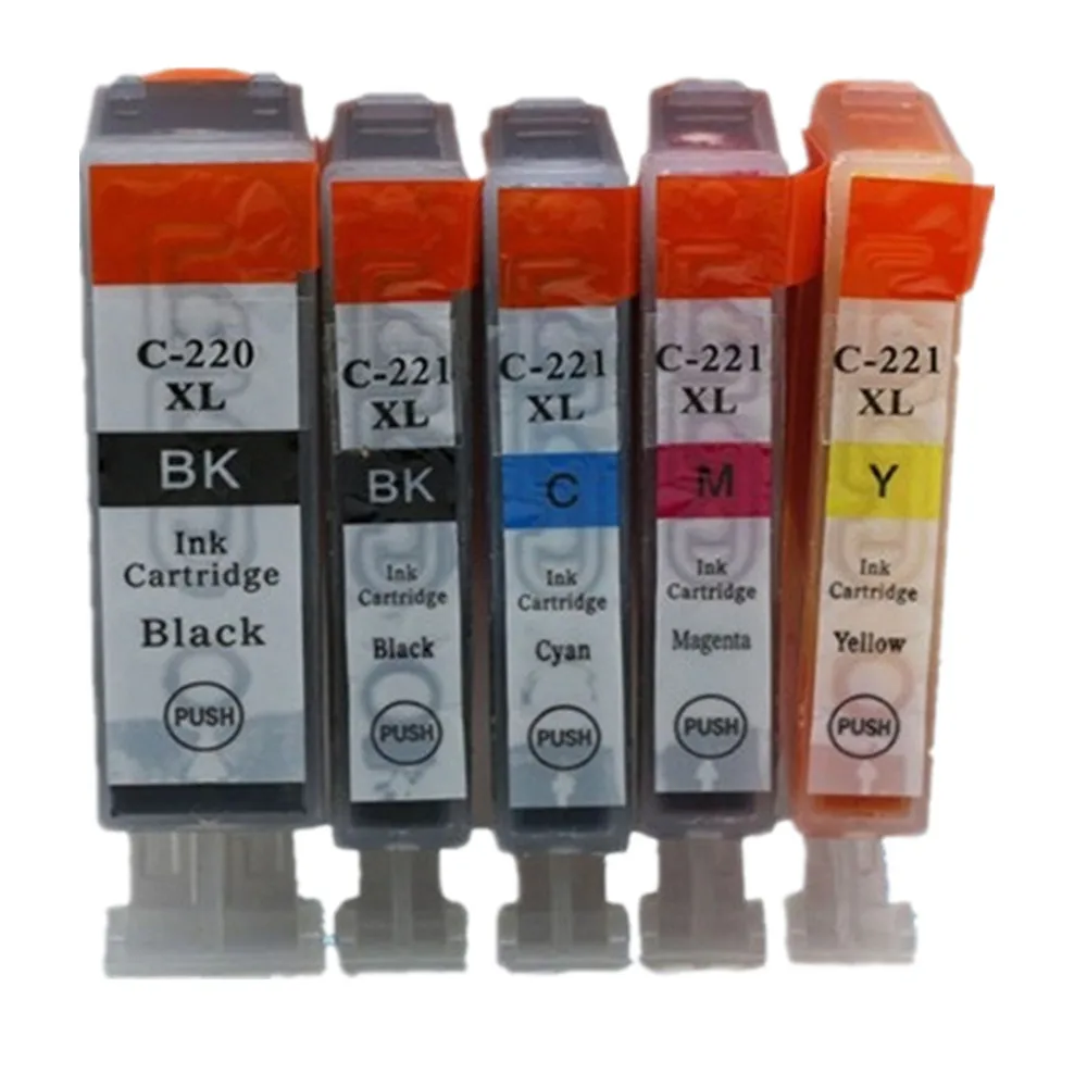 Замена PGI-220 CLI-221 PGI-220XL PGI 220 XL PGI220 PGI220XL чернильный картридж Canon Pixma MP550 MP560 MP620 MP620B MP630 |