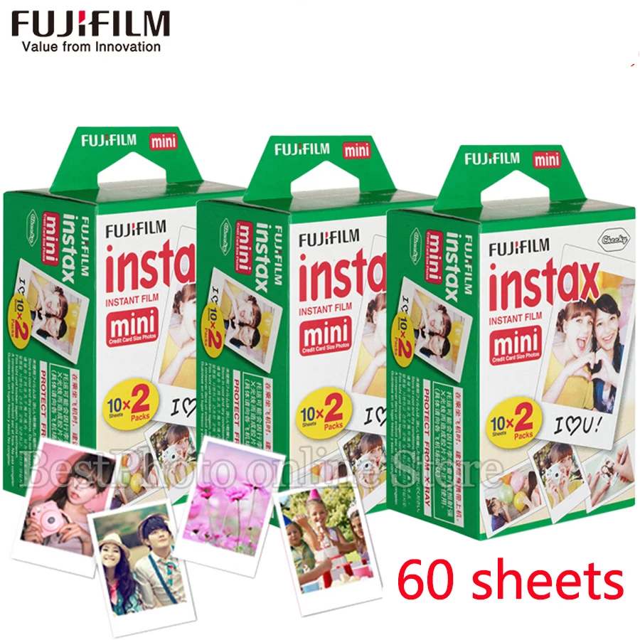 Пленка Fujifilm Fuji instax mini 9 60 листов пленка с белым краем для 8 7s 25 50s 90 фотобумага