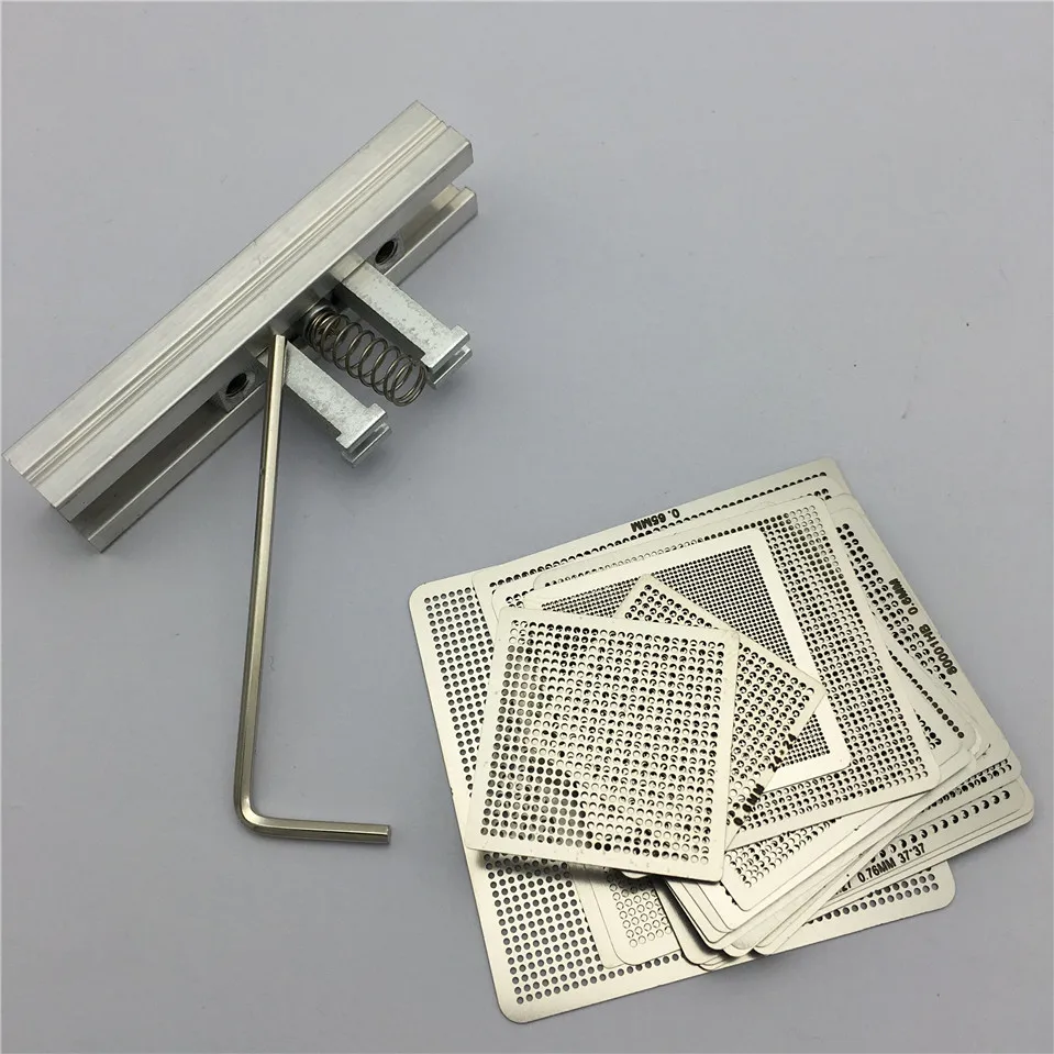 27 шт. BGA непосредственно рециркуляция тепла Универсальный трафарет шаблон +