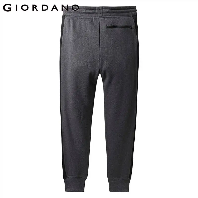 Giordano мужские спортивные эластичные брюки на резинке со шнурком имеется три
