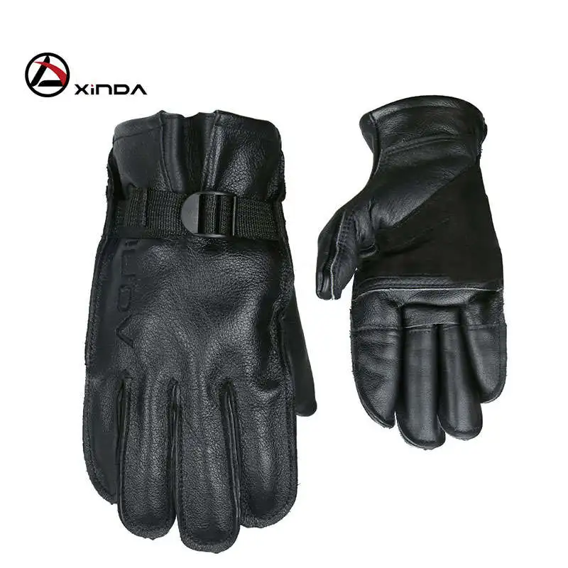 Перчатки для альпинизма противоскользящие черные кожаные перчатки тренировок