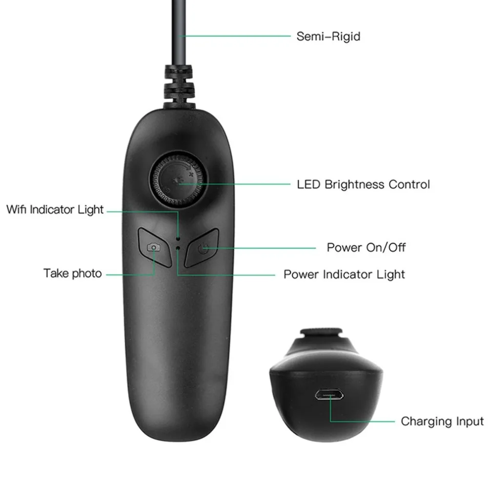 Эндоскоп 1200 P WiFi Borescope Инспекционная камера 2 0 мегапикселей полужесткая HD змея для