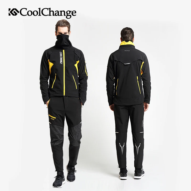 Велосипедная куртка CoolChange Зимняя Теплая Флисовая ветрозащитная для горного