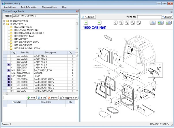 Бесплатная доставка Doosan Infracore GPES (запчастей) каталог запасных частей экскаватора